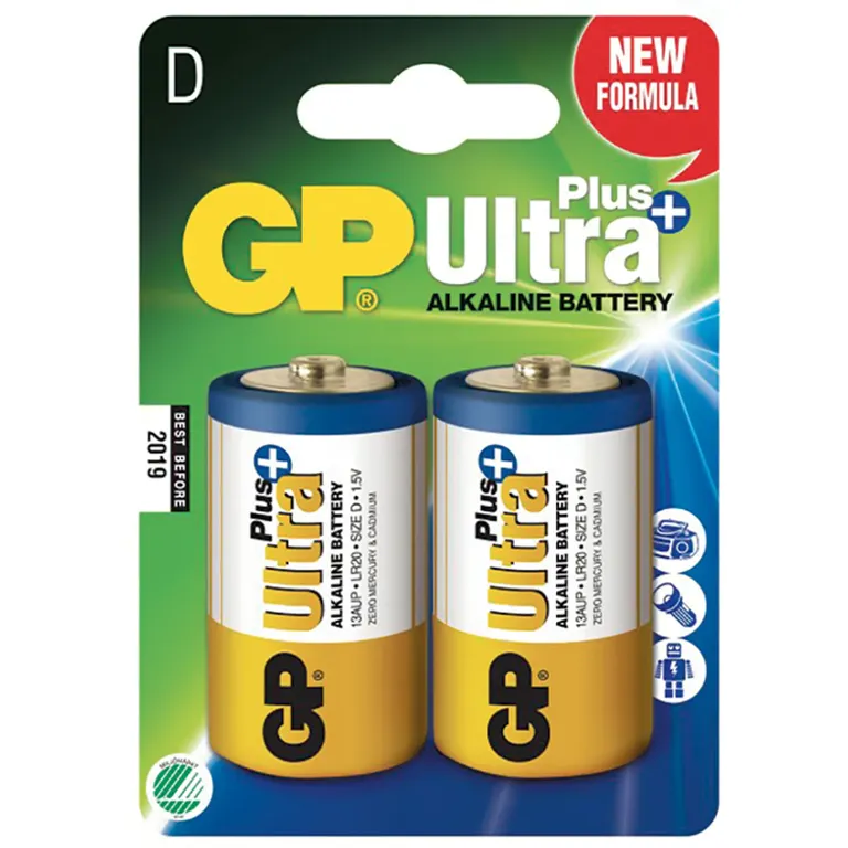 Batteri LR20 Alkalisk 2-PK D