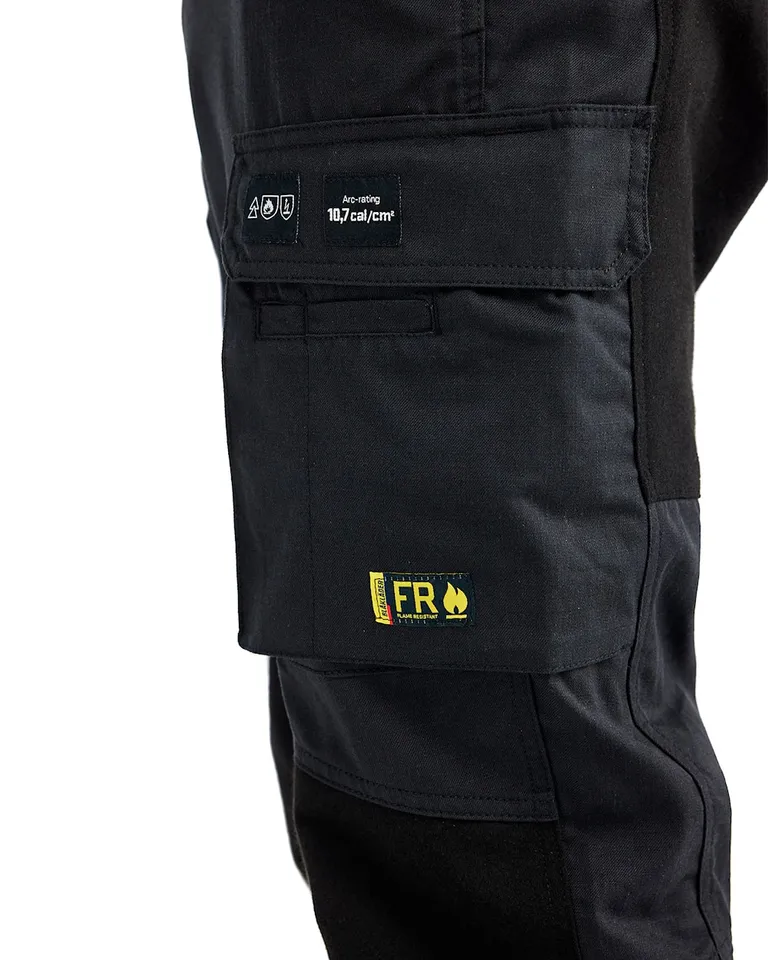 Flammehemmendebukse Inherent Svart med Stretch