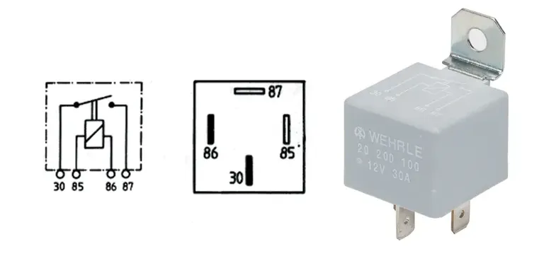 Rele Lys 12V/30A 5POL