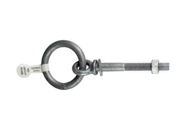 Båtring galv.12x100mm mutter/løs ring