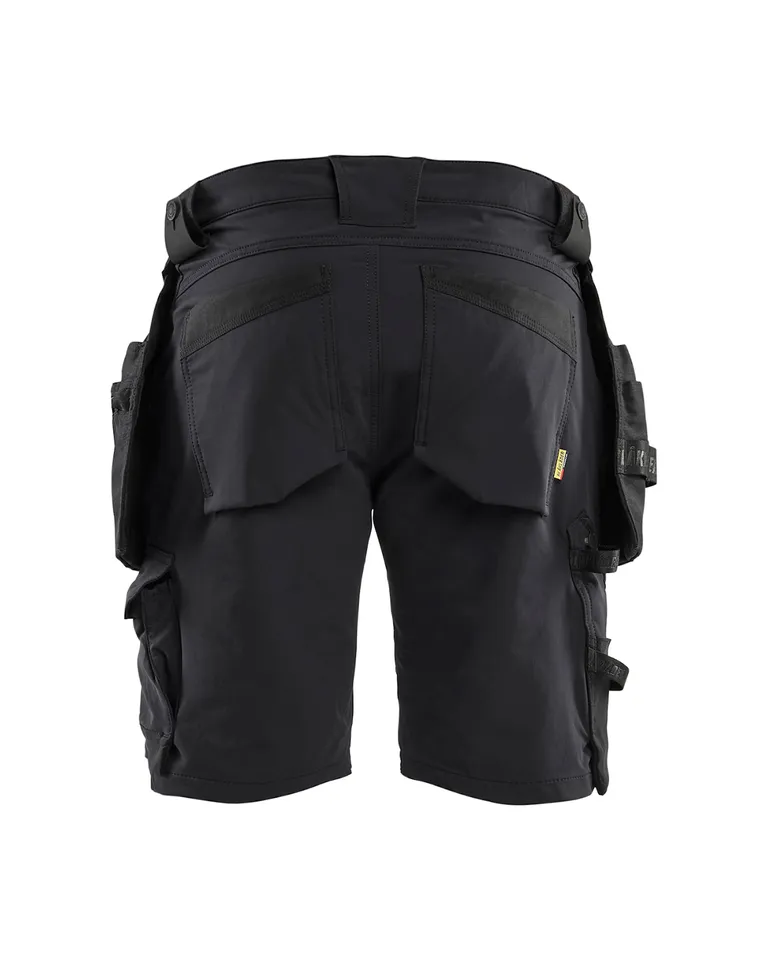 Håndverksshorts 4-veisstretch, Svart