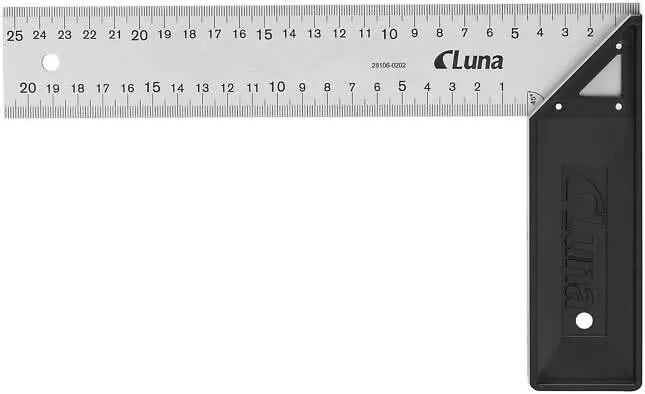 Vinkel aluminium 250mm, Luna