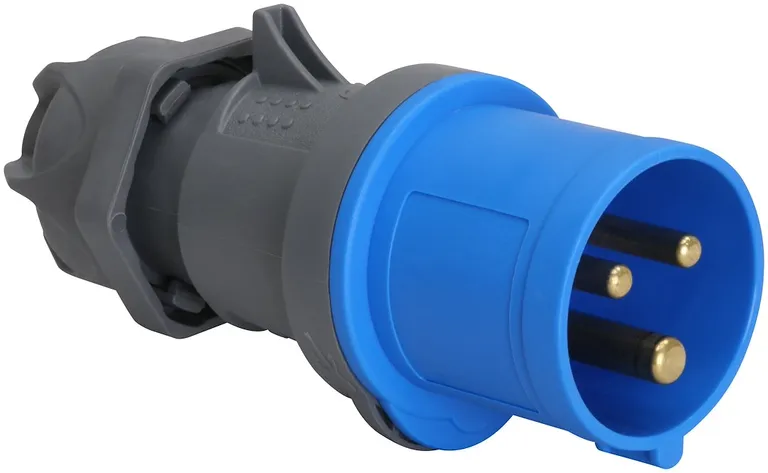 Støpsel, 16A, 2P+J, 6h, 230V, IP44