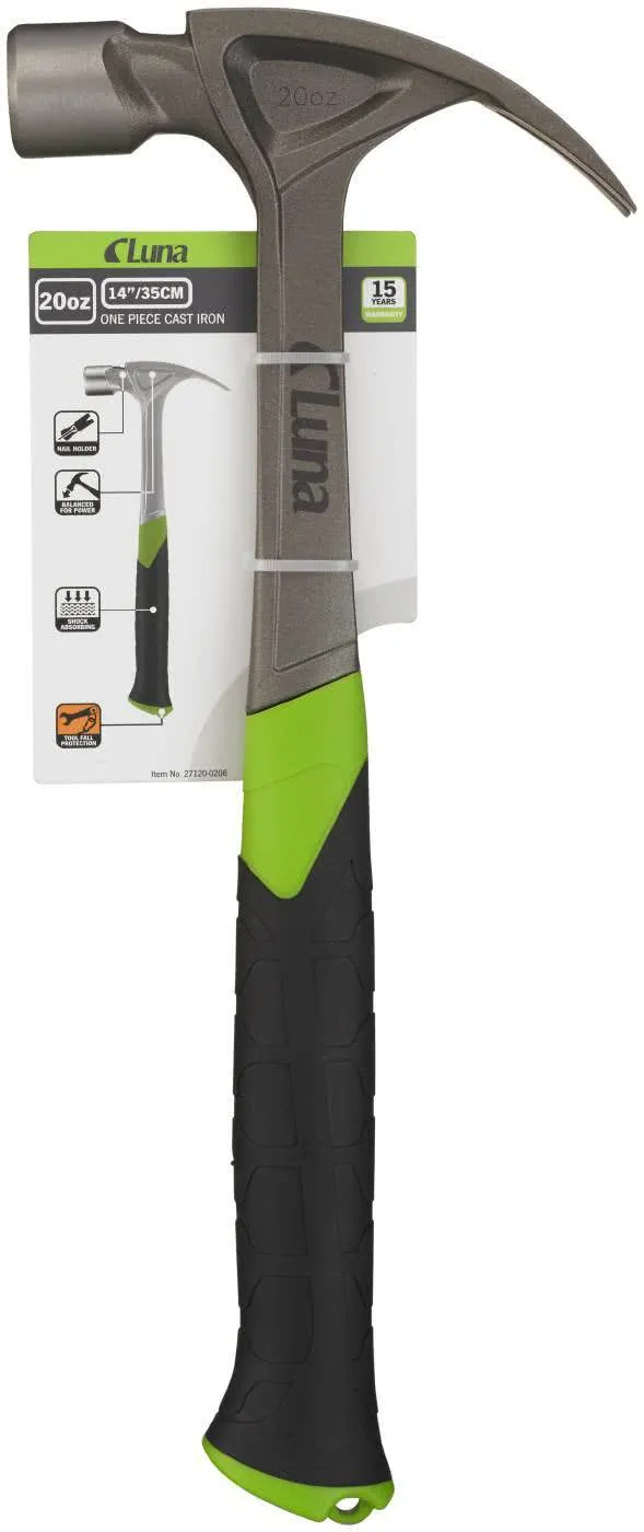 Snekkerhammer EVO 20OZ Smidd m/Spikerholder Luna