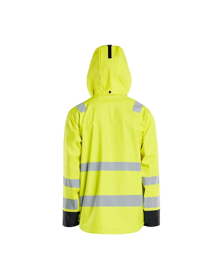 Regnjakke Varsel Level 2 Gul/Svart