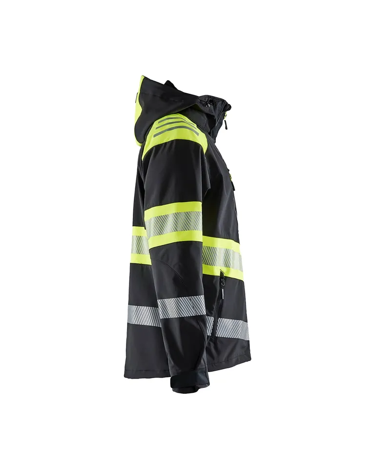 Softshell Jakke Varsel, Svart/Varselgul