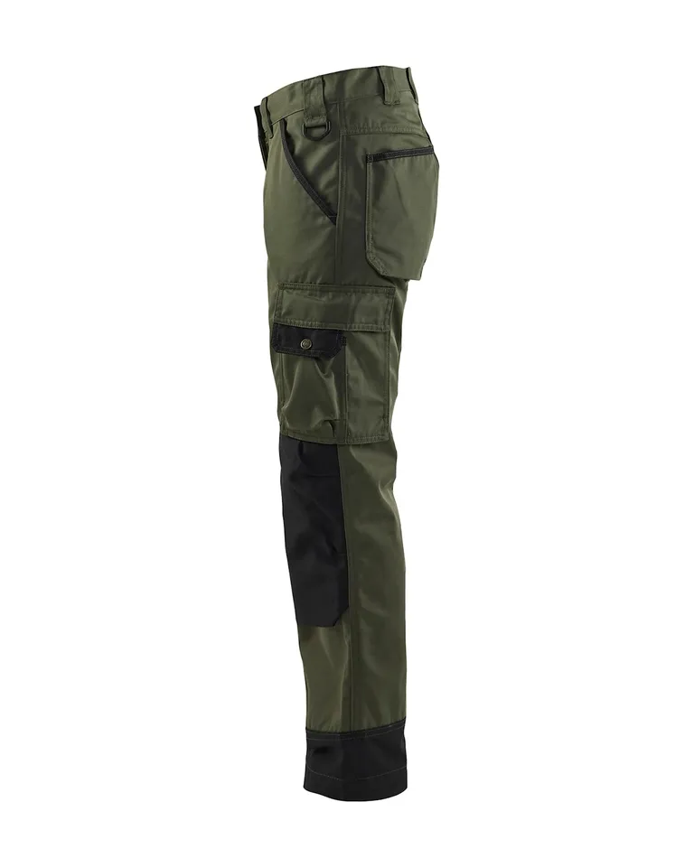 Hagebukse Dame Militærgrønn/Svart