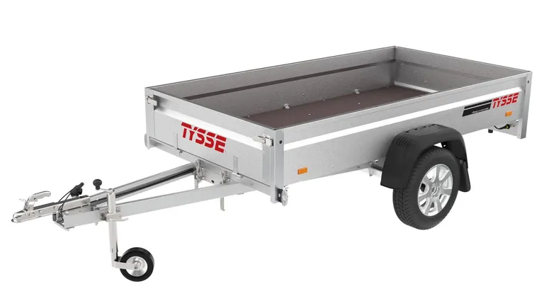 TYSSE 6077 m/tipp og forst. baklem, 750 kg, Varehenger