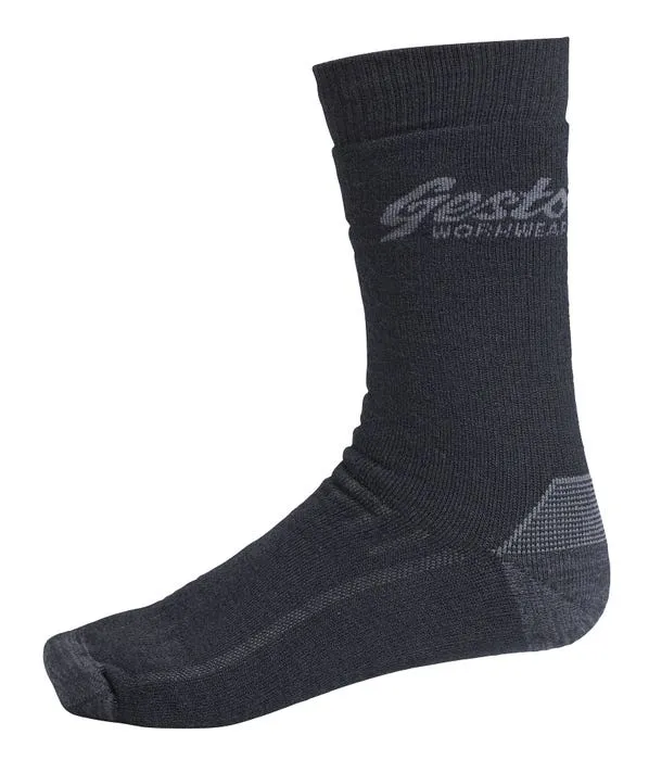 1104 Warm Wool Sock, Svart