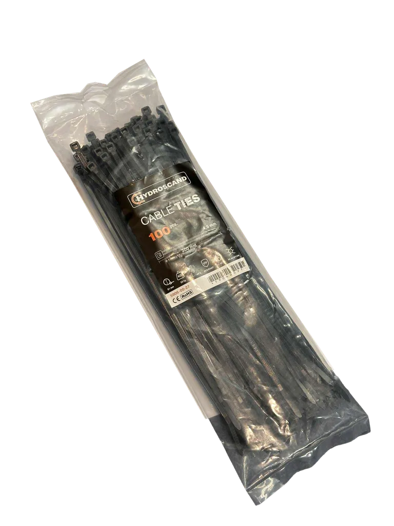 Strips 4,8 x 300 (286) mm Svart