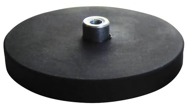 Magnet m/8mm skrue. Gummibelagt  E854 2pk