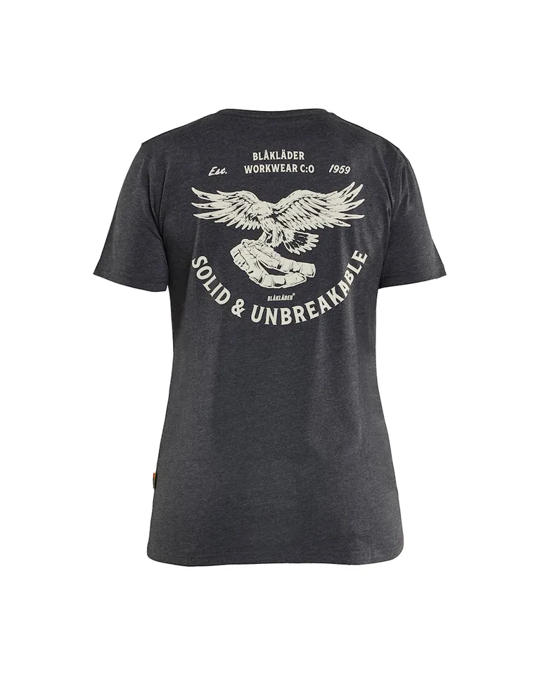 T-Shirt Eagle Dame, Sortmelert