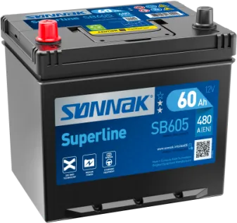 Batteri 12V 60 Ah Superline