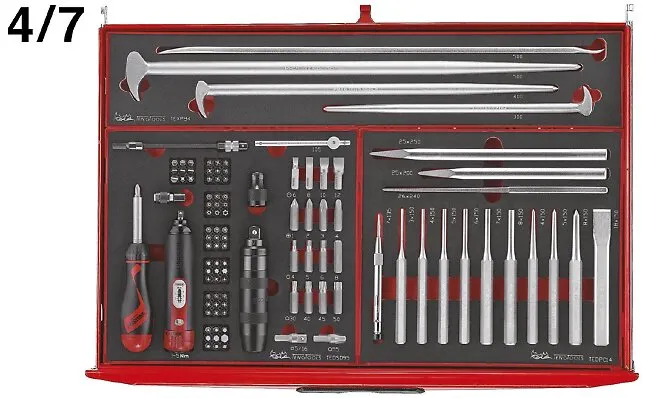 Verktøyvogn komplett, 417 Deler, TengTools