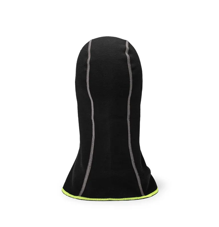 Balaclava Merinowool / Finlandshette. Svart.
