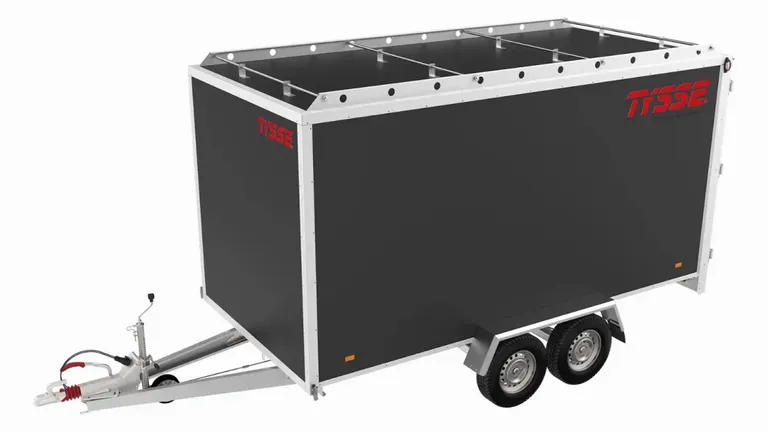 TYSSE 6385, sort, 2600 kg, 180 cm skaphøyde, Skaphenger