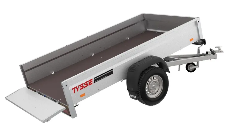 TYSSE 6077 m/tipp og forst. baklem, 750 kg, Varehenger