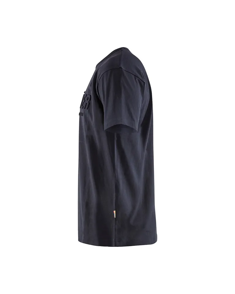 T-skjorte med 3D-print, Mørk Marineblå