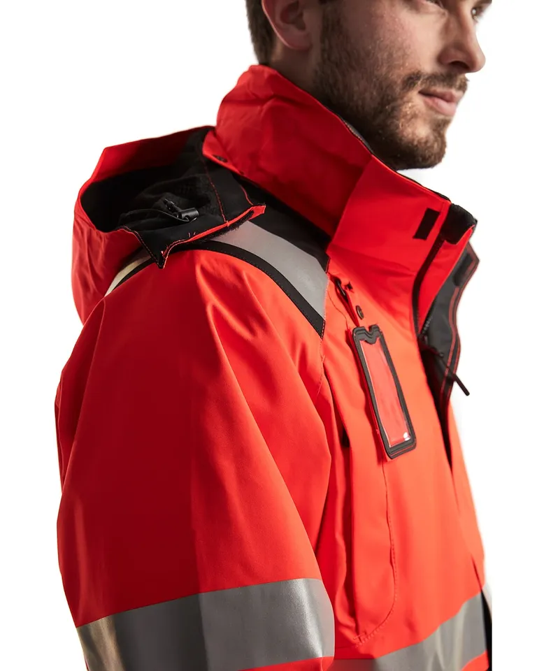 Skalljakke varsel Varselrød/Svart