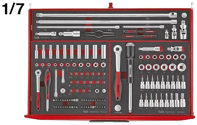 Verktøyvogn komplett, 417 Deler, TengTools