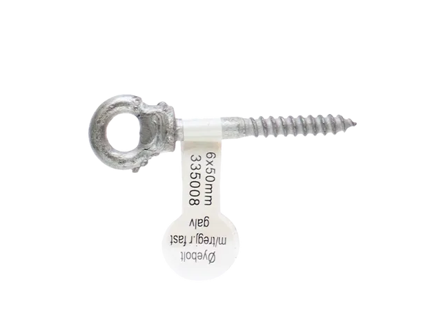 Øyebolt m/tregj. fast 6x50mm