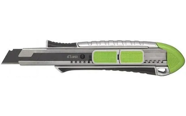 Brytebladkniv Luna 9mm Comb Zink Autointrekk