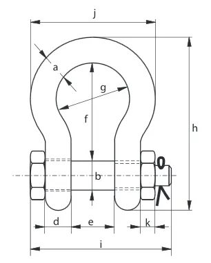Sjakkel m/mutter H 1Tonn og oppover