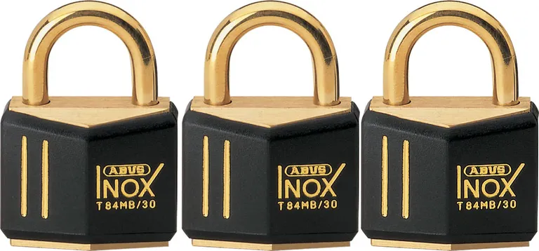Abus Hengelås T84MB Inox 3 stk, 30mm