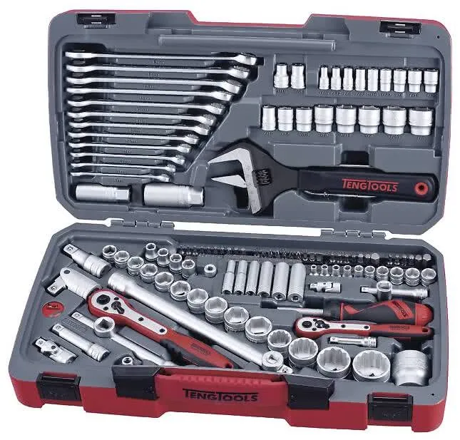 Verktøysett TM127 1/4, 3/8 og 1/2 Teng Tools