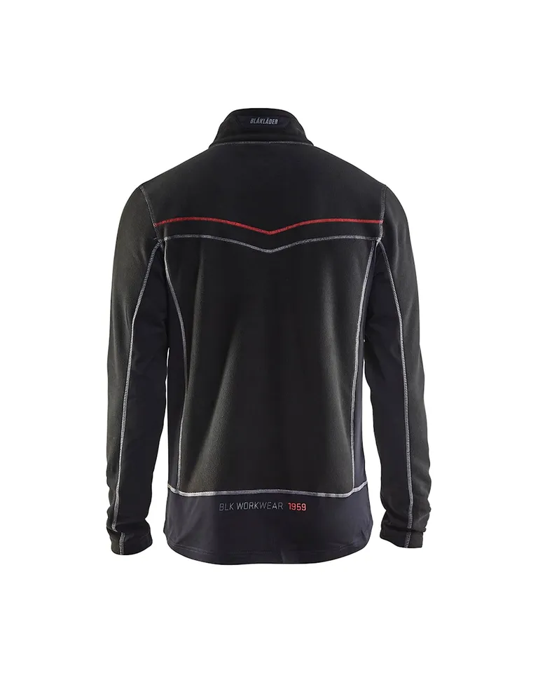 Jakke microfleece Svart
