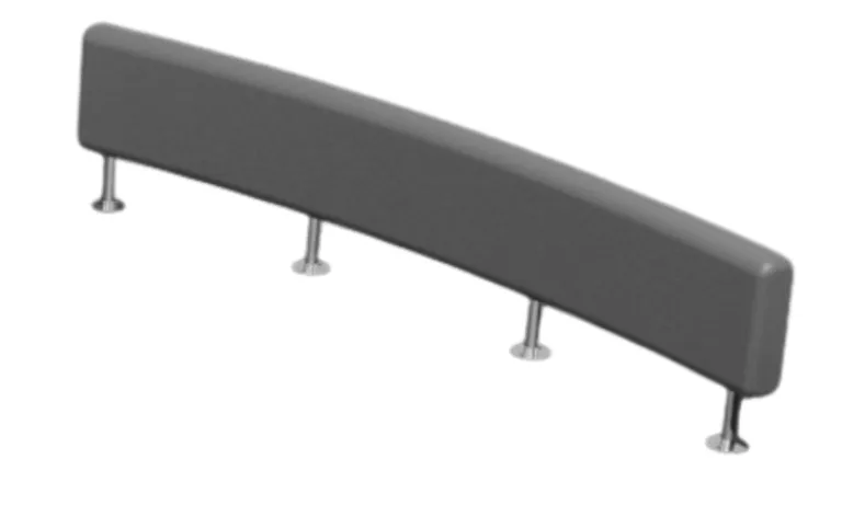 Ryggstøtte m/pute, Pioner 17 Flexi