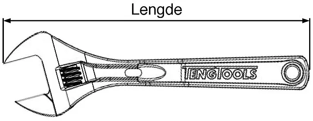 Skiftenøkkel, IQ 250mm TengTools