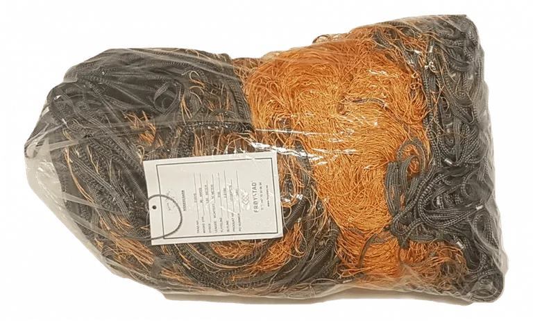 Krabbegarn nr.3  orange  50mtr x 0,8mtr
