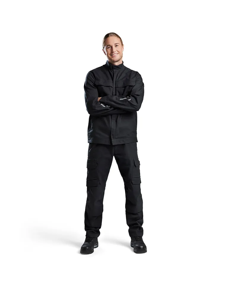 Industrijakke Stretch Svart