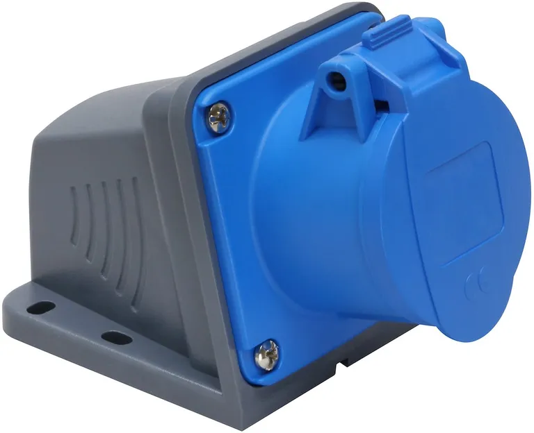 Veggkontakt, 32A, 3P+J, 9h, 230V, IP44