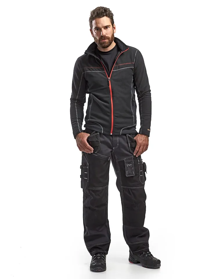 Jakke microfleece Svart