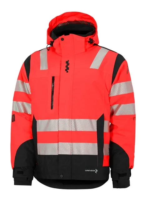 Vinterjakke Protec Highvis Rød/Svart