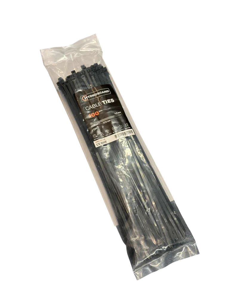 Strips 4,8 x 370 mm Svart