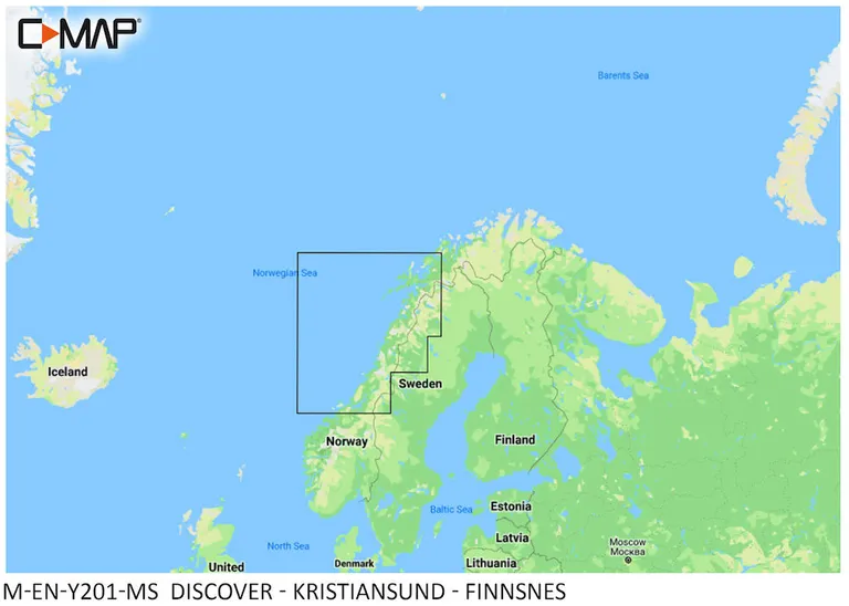 C-Map Discover Kristiansund til Finnsnes