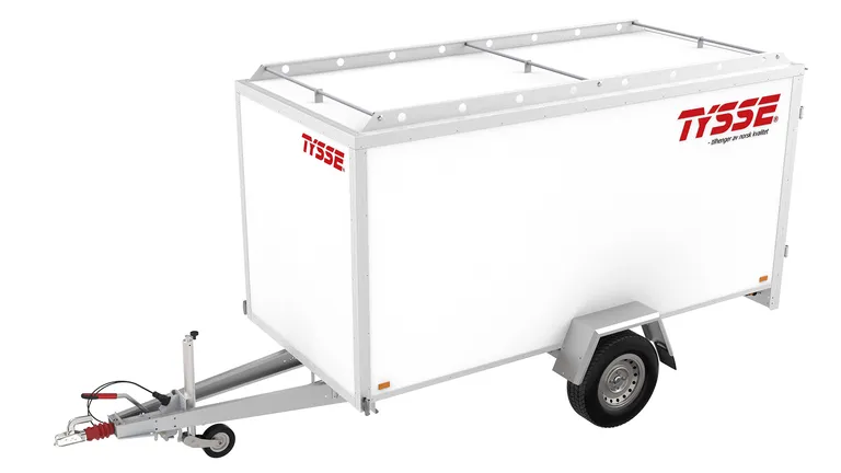 TYSSE 6254, hvit, 1300 kg, 150 cm skaphøyde, Skaphenger