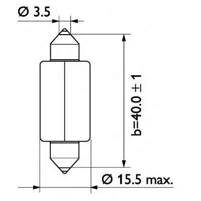 Philips Bananpære 24V 18W