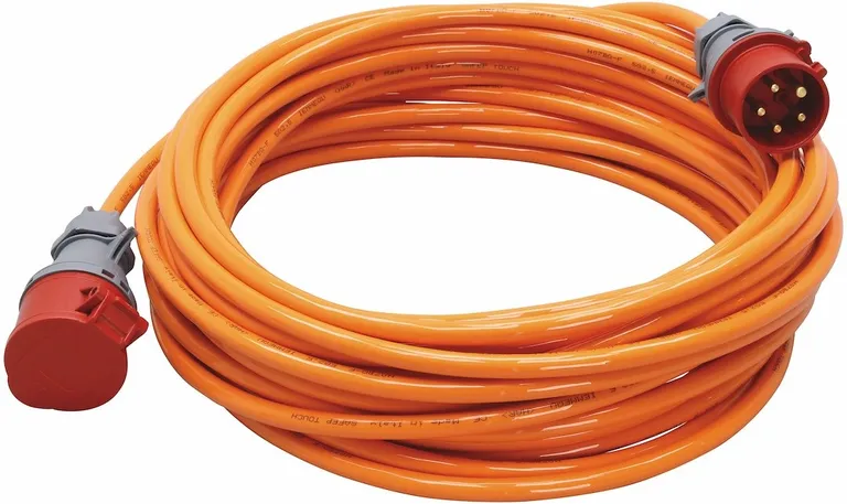 Skjøtekabel 3-fas PUR (H07BQ-F) 25 m IP44 400V