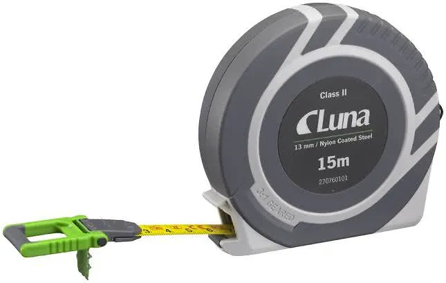 Målebånd 15 mtr. Stål Luna