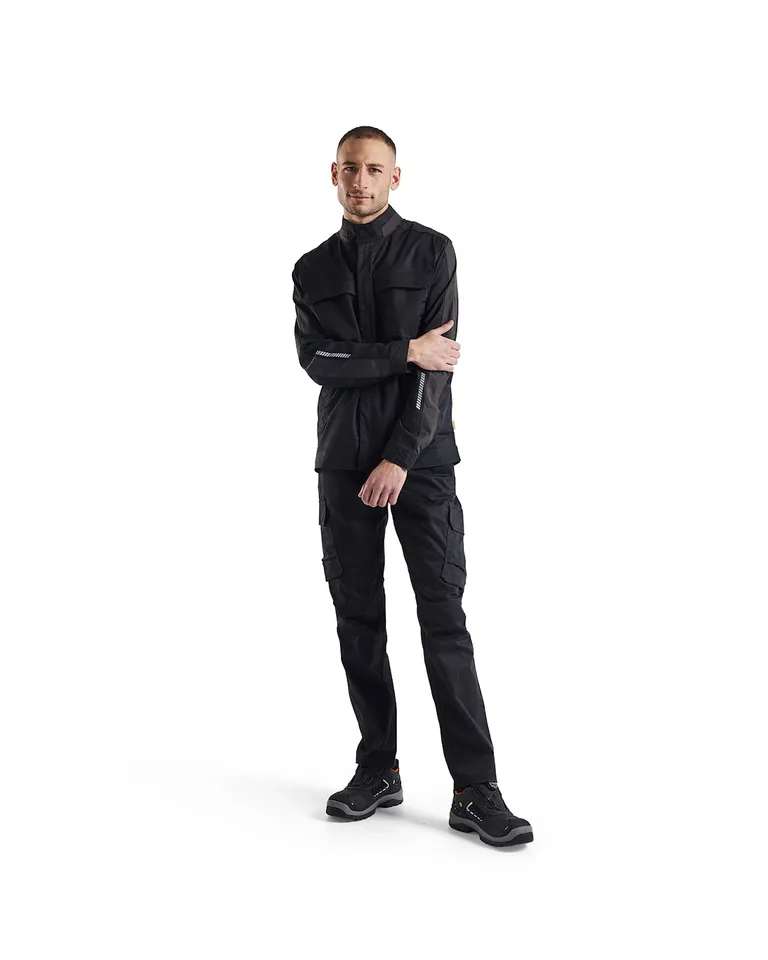 Jakke Industri Svart/Mørkegrå