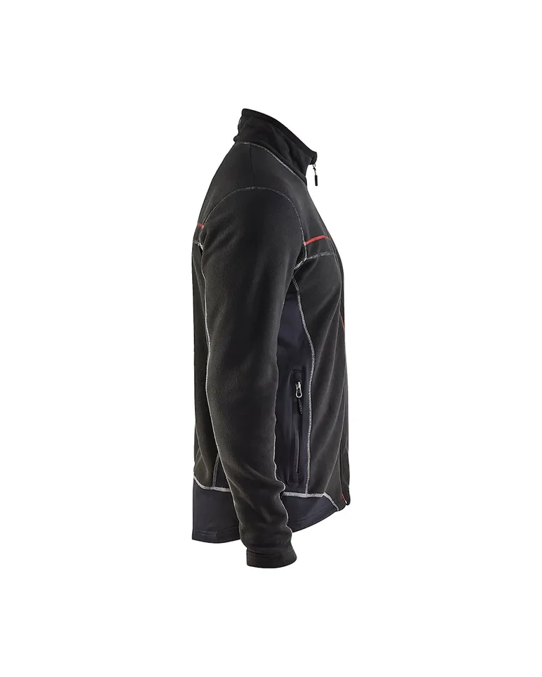 Jakke microfleece Svart