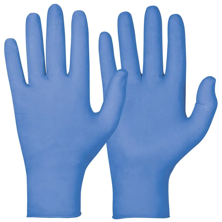 Hanske, Engangshanske, Nitril, Blå