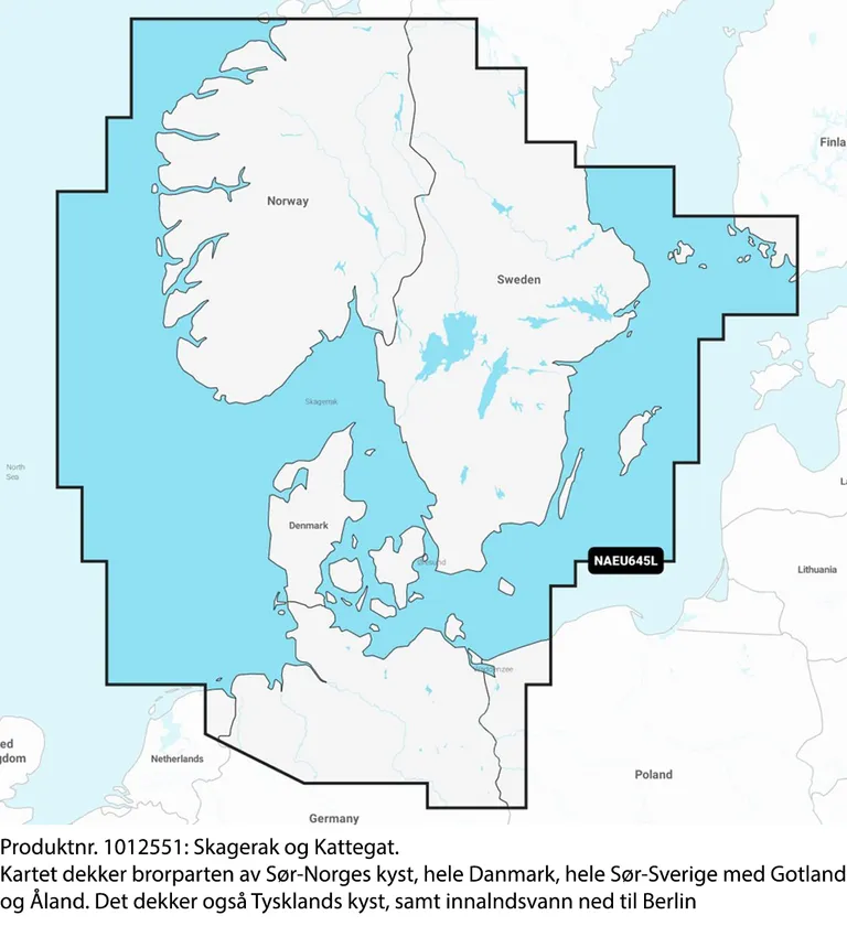Navionics+ Large kart til kartplotter