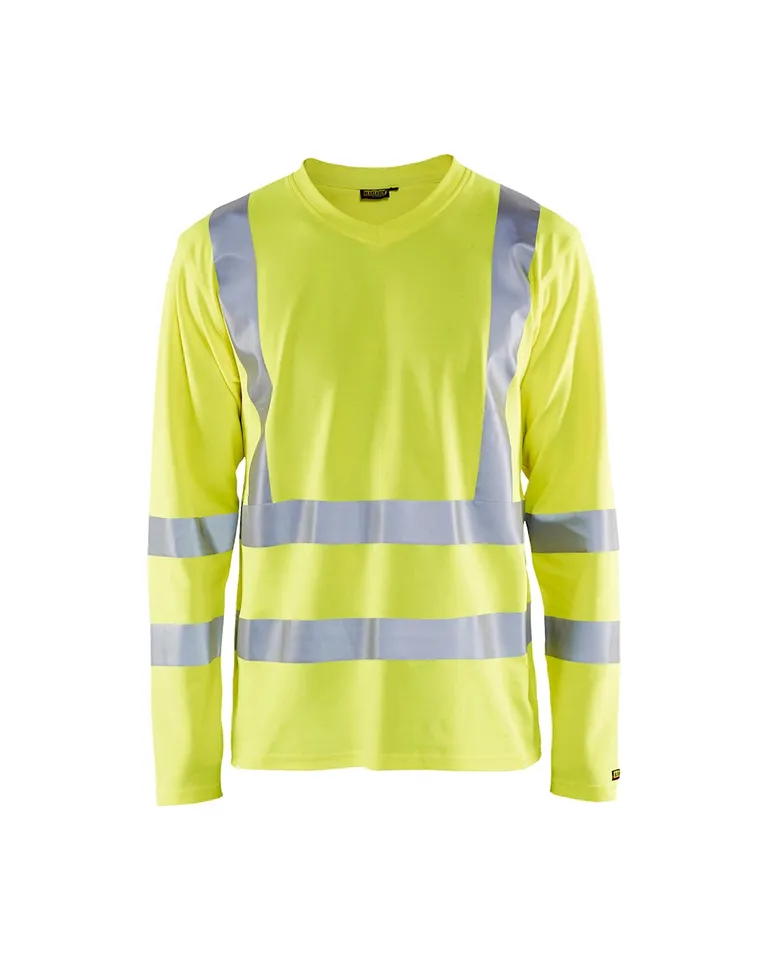 T-Skjorte Hi-Vis Gul Lang arm