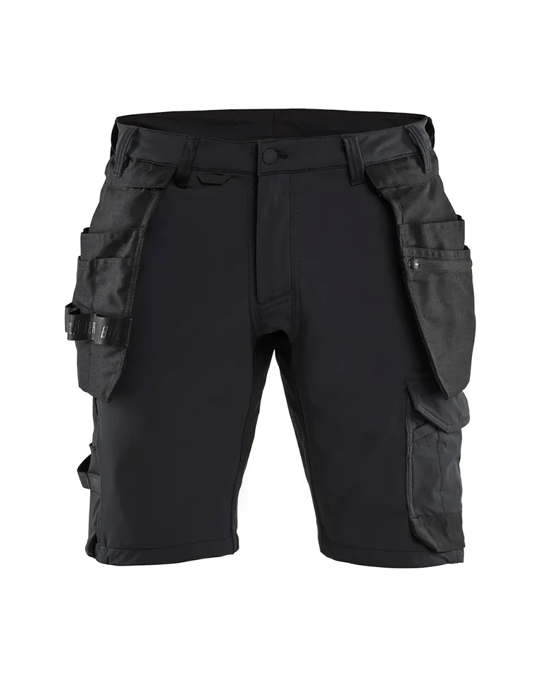 Håndverksshorts 4-veisstretch, Svart