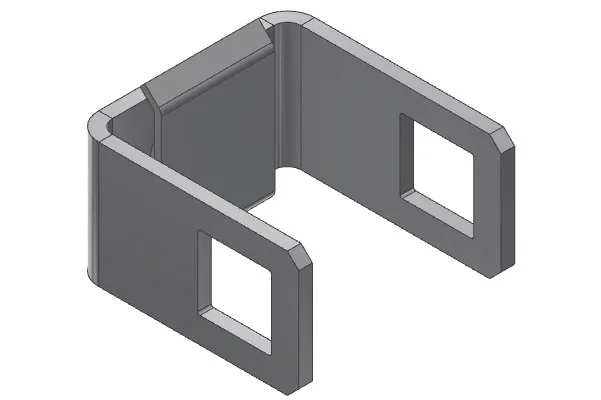 Klave for sidestøtte komplett-Til 80mm rør